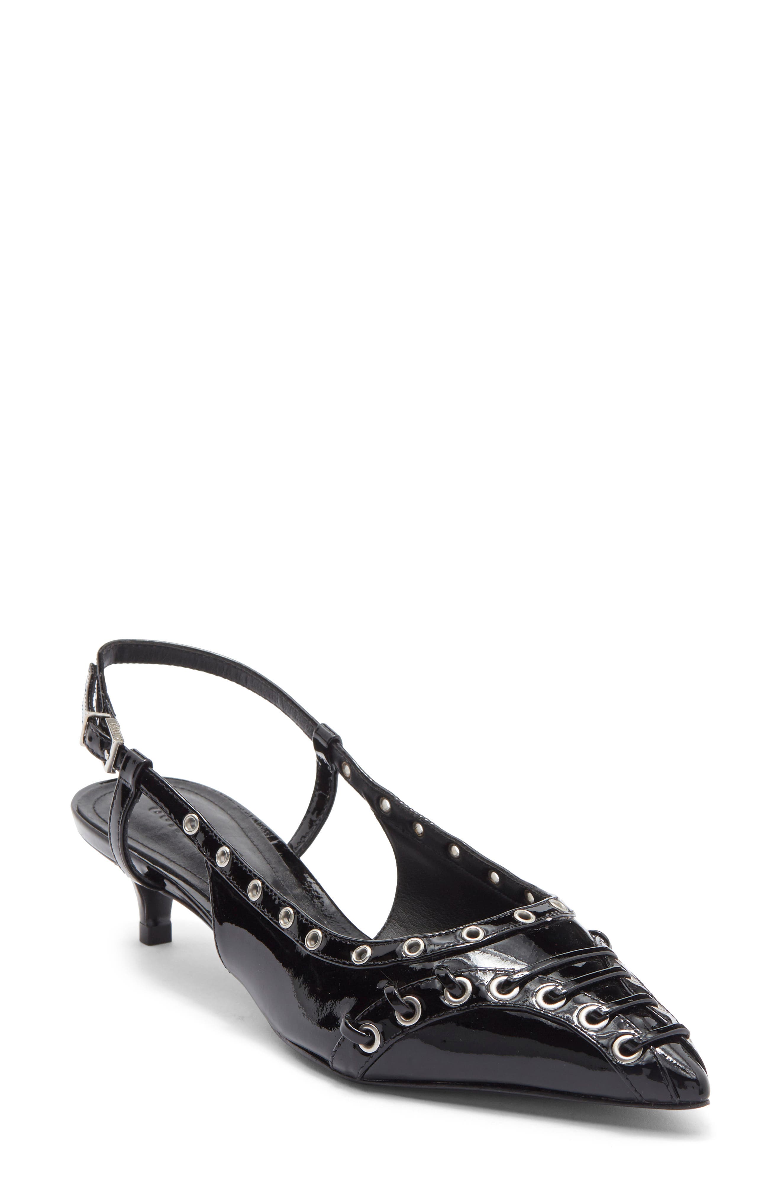 Schutz Ruth Kitten Heel Slingback Pump