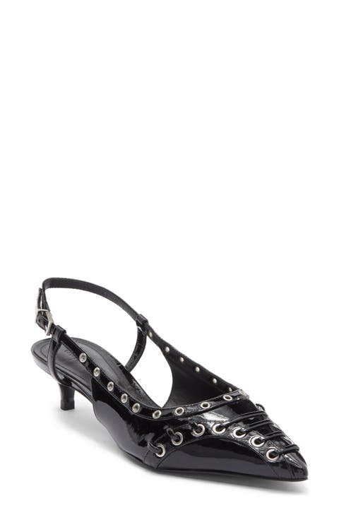 Ruth Kitten Heel Slingback Pump (Women)