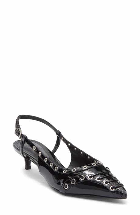 Schutz Ruth Kitten Heel Slingback Pump