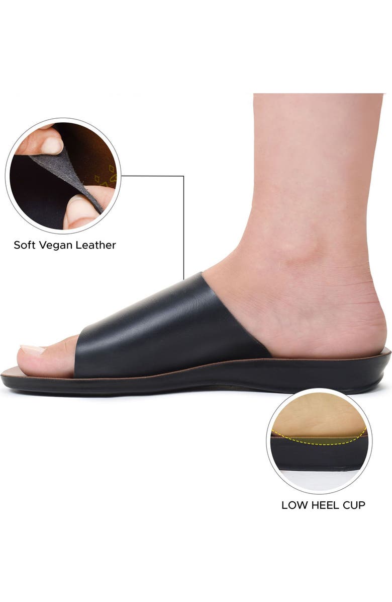 AEROSOFT Kyoto Comfort Sandal, Alternate, color, Black