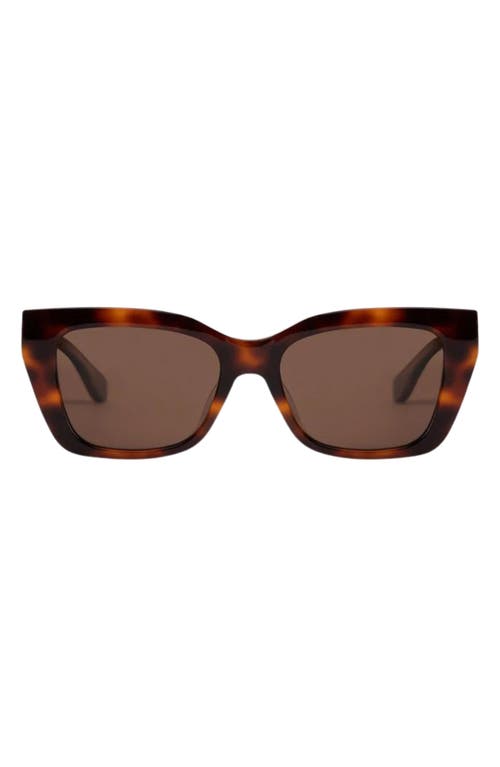 Mohala Eyewear Kai 55mm Low Bridge Wide Width Polarized Cat Eye Sunglasses