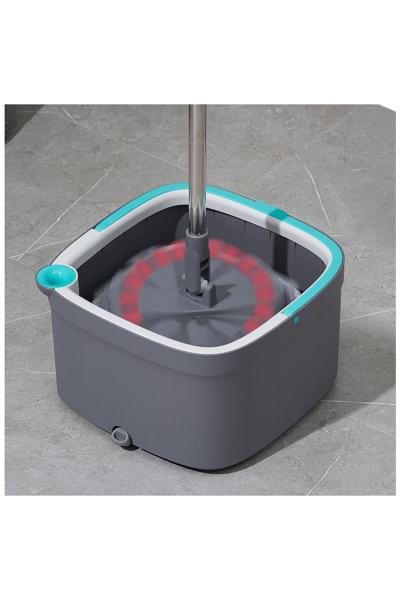 SALAV True & Tidy Spin-800 TRUECLEAN Mop & Bucket System, Alternate, color, GREY