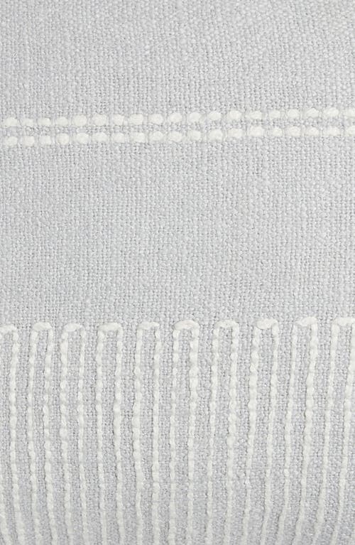 Nordstrom Textured Cotton & Linen Blend Accent Pillow In Grey Vapor
