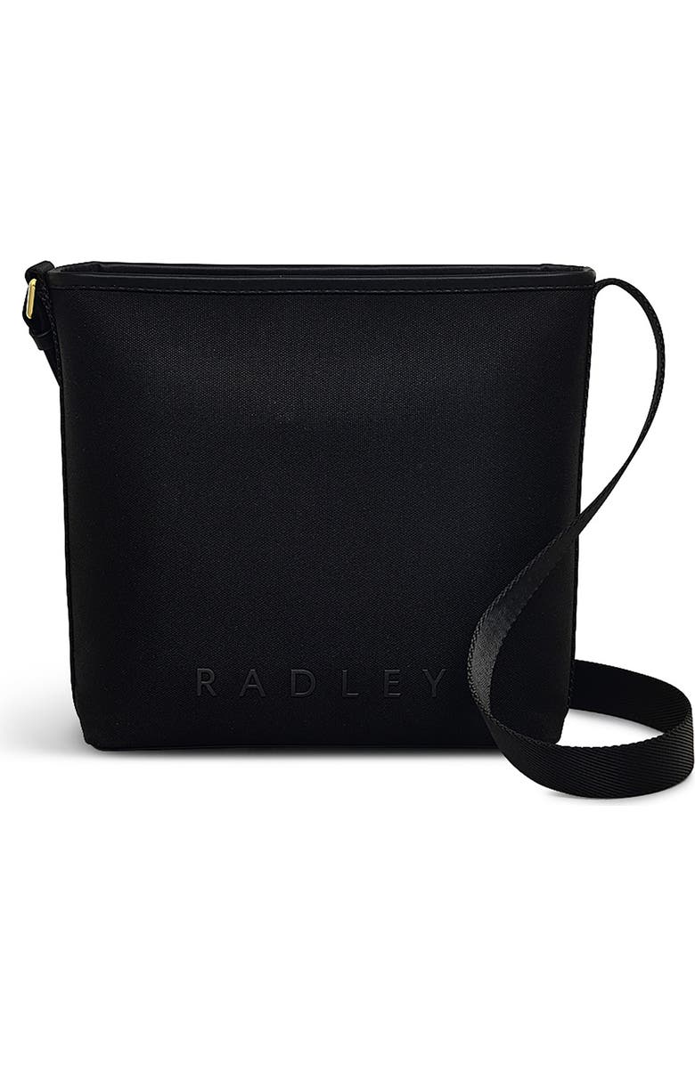 Radley Medium Addison Lane Recycled Polyester Crossbody Bag, Main, color, Black