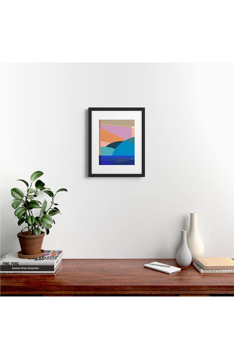 Deny Designs In The Winter Sun Framed Art Print, Alternate, color, Black Frame