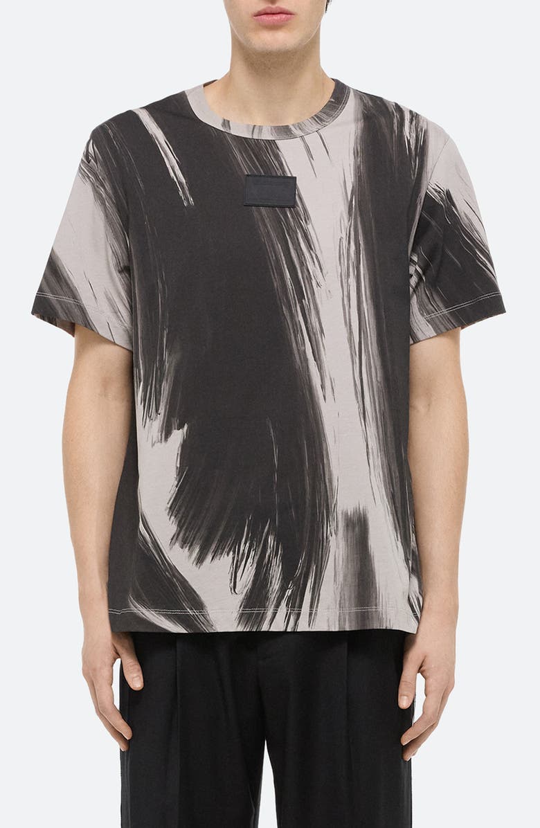 Helmut Lang Feather Brushstroke Print T-Shirt, Main, color,