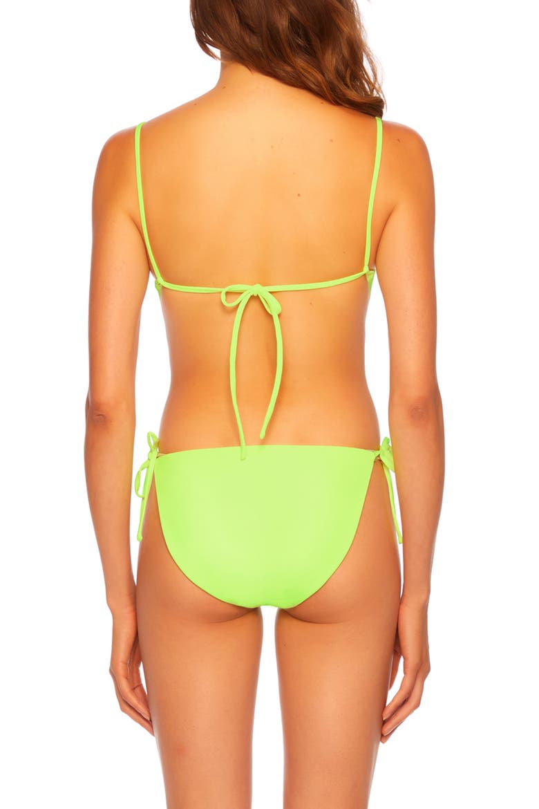 Tie Back One-Piece Monokini Swimsuit, Alternate, color, ELECTRIC
