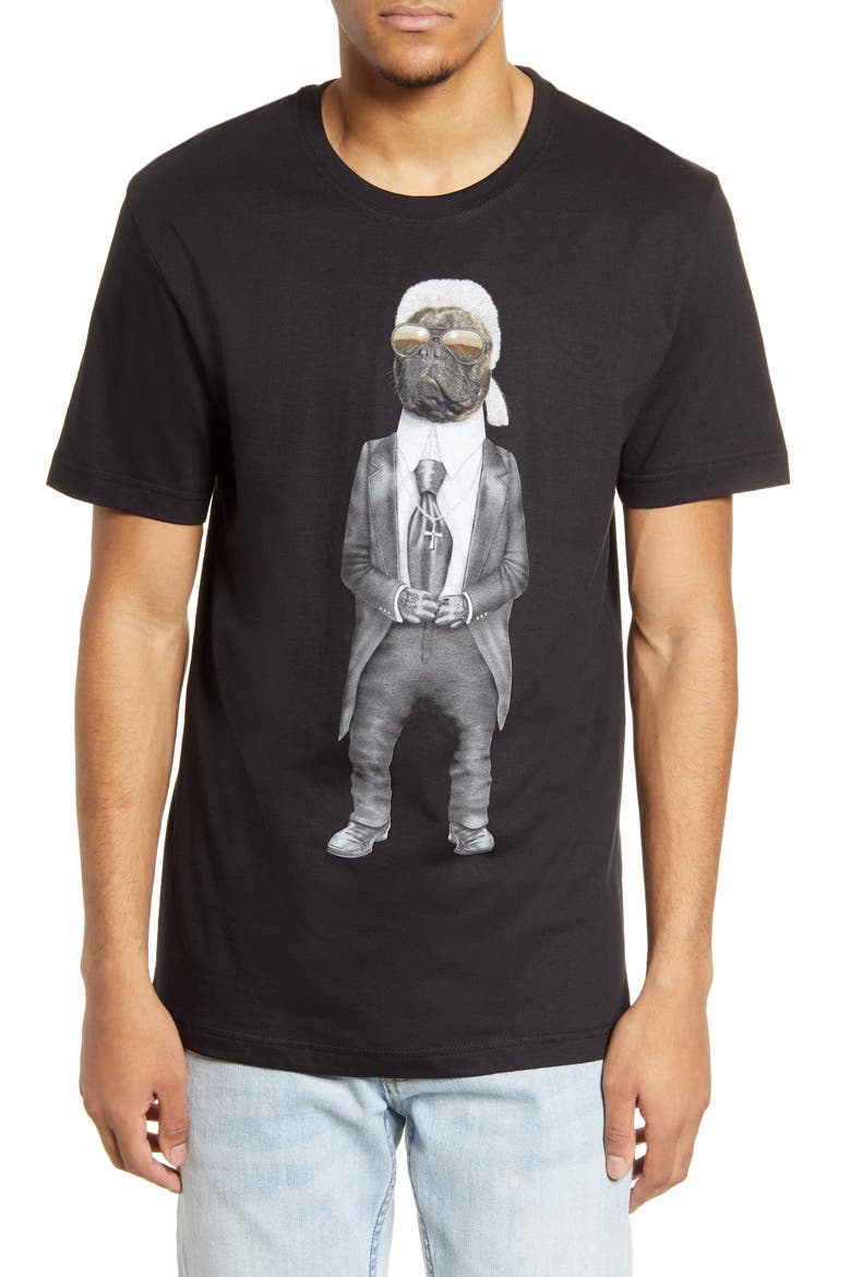 x Pets Rock Carl Graphic Tee, Main, color, BLACK