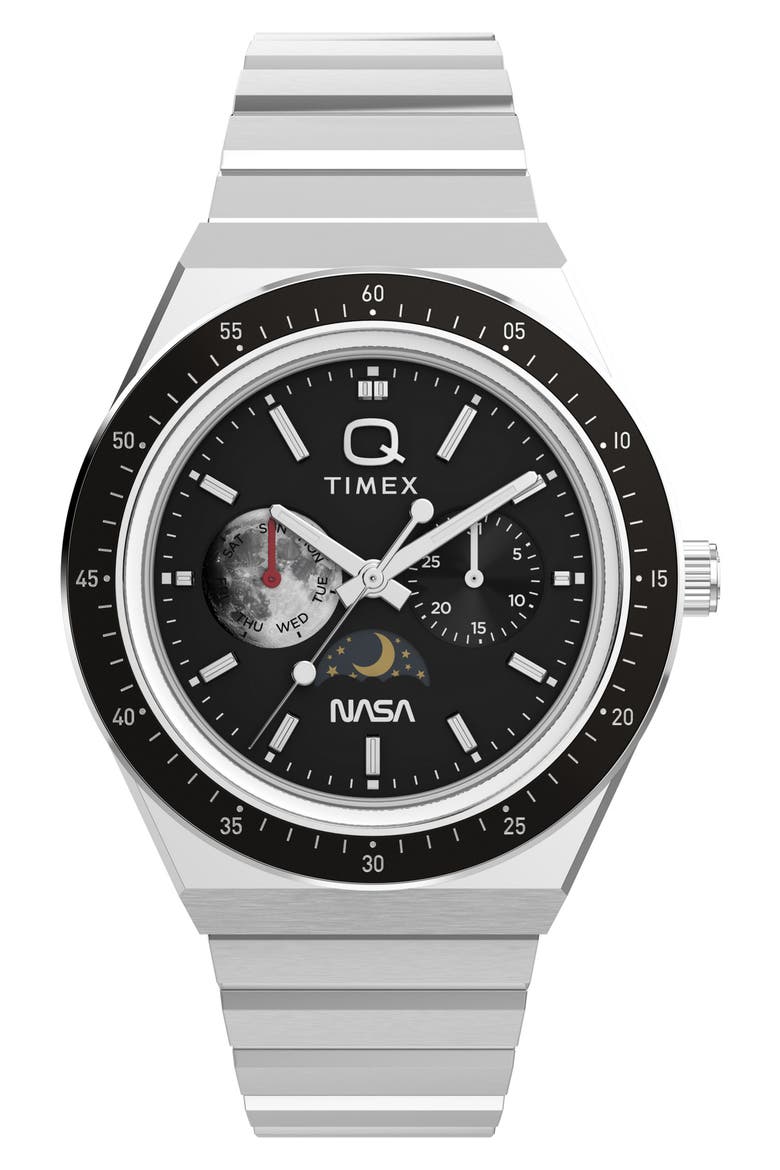 Q TIMEX x NASA（クォーツ）　送料込み Q Timex NASA 40mm Stainless Steel Bracelet Watch (Men) | Nordstrom