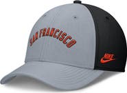 Nike Men's Nike Gray/Black San Francisco Giants Rise Swoosh Performance Flex Hat