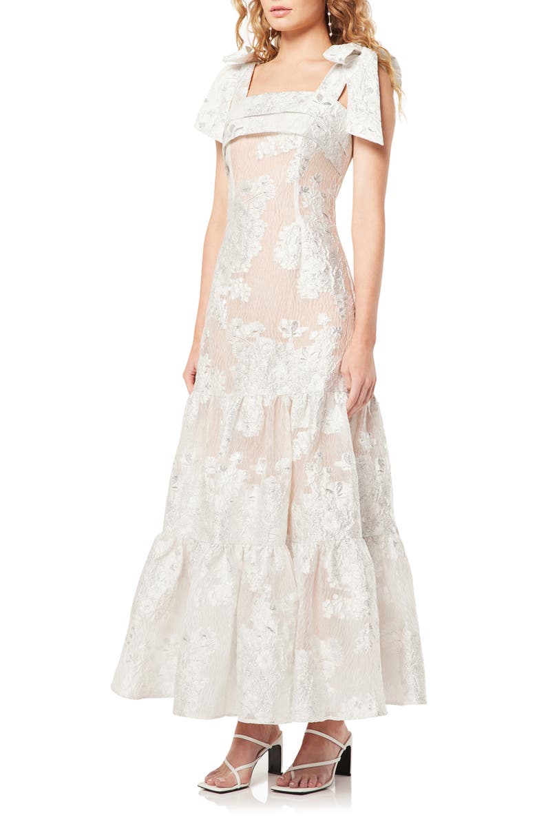 Elliatt Lizbeth Ruffle Tie Strap Maxi Dress, Alternate, color, 