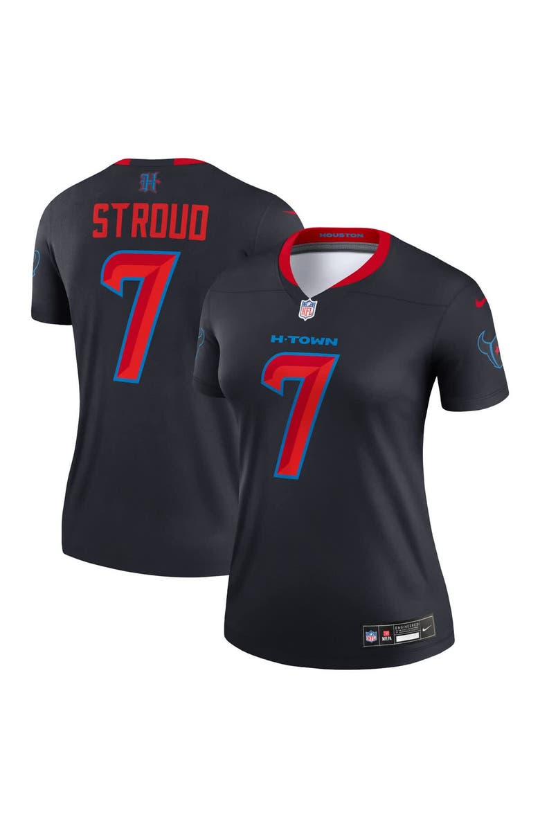 Nike Women's Nike C.J. Stroud  Navy Houston Texans Alternate Legend Player Performance Top, Main, color, Navy