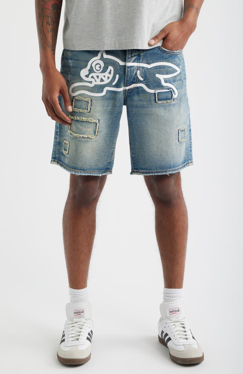 ICECREAM Returner Denim Shorts, Main, color, Chocolate Chip