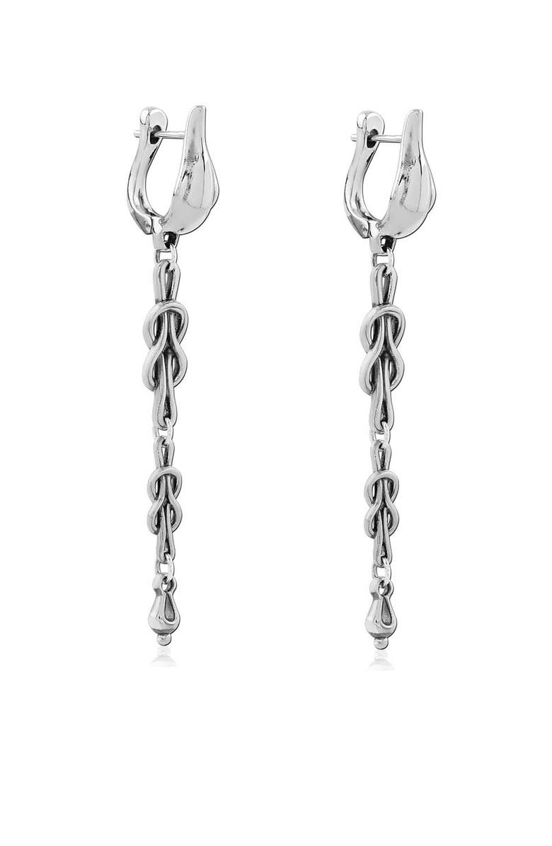 Astor & Orion Thalia Dangle Earrings, Main, color, Silver