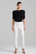 Natori COTTON CHINO Side Zip Tapered Pant
