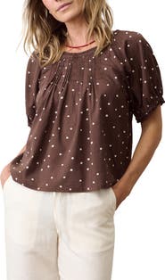 Marine Layer Celina Puff Sleeve Top