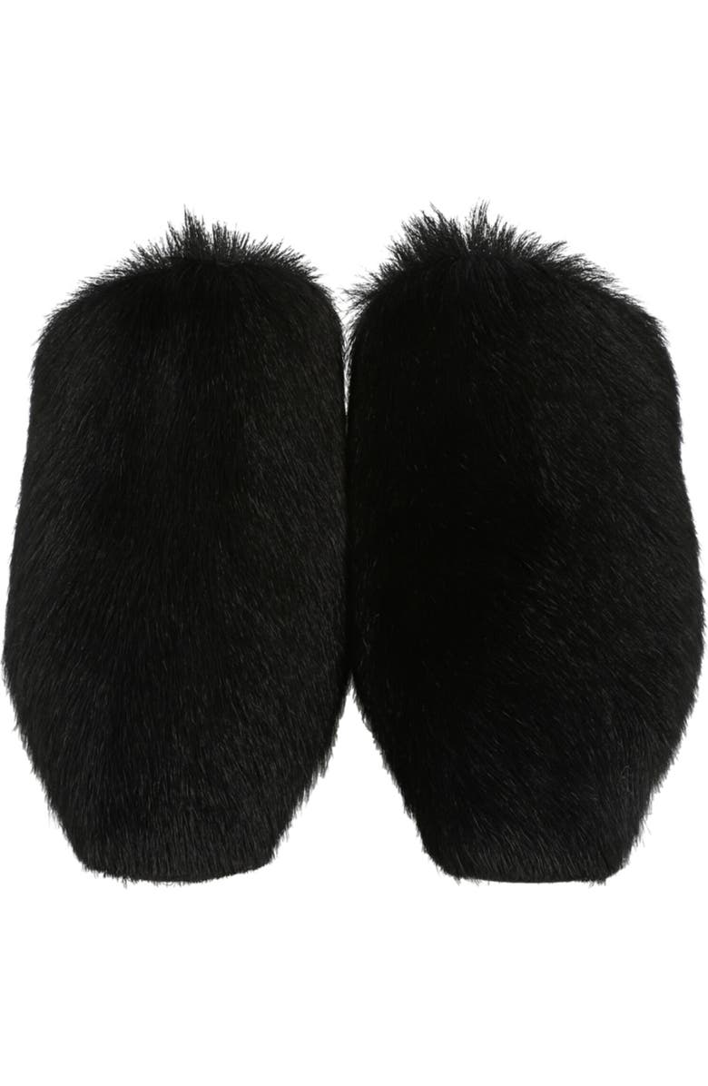 FERRAGAMO Selestina Genuine Hair Mule, Alternate, color, Nero