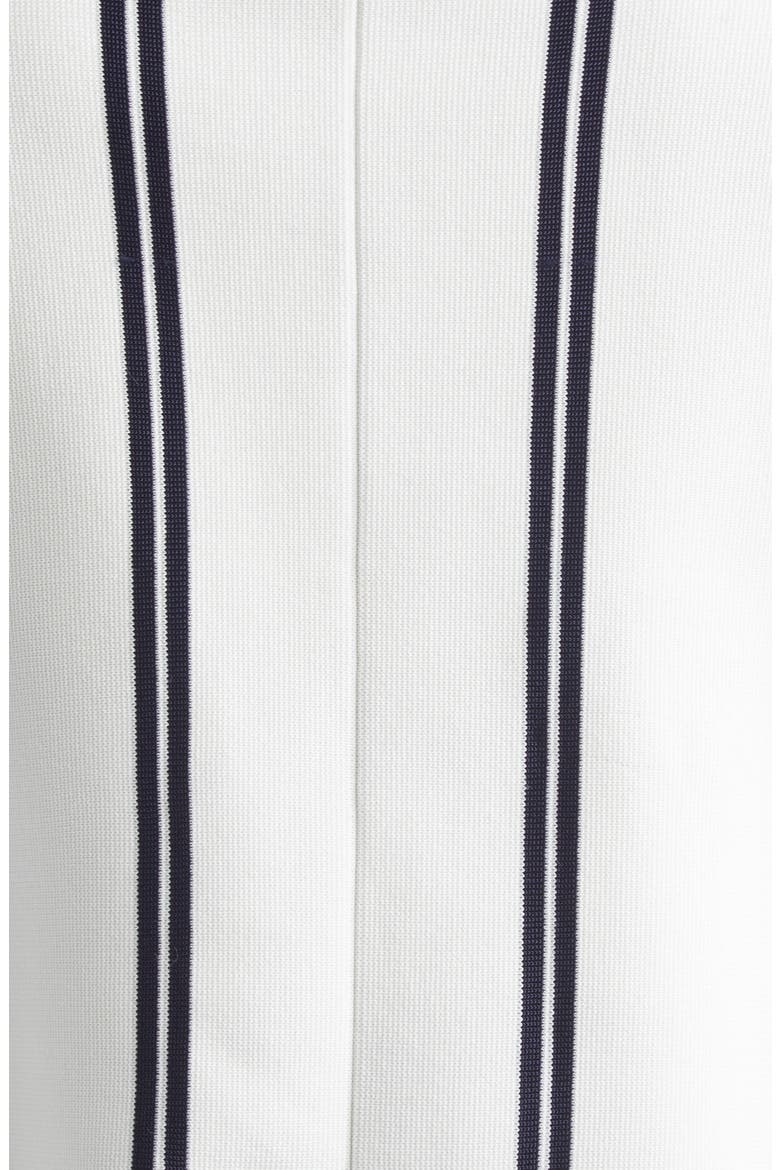 Carter Stripe Roma Crepe Knit Jacket, Alternate, color, BRIGHT WHITE/ MIDNIGHT