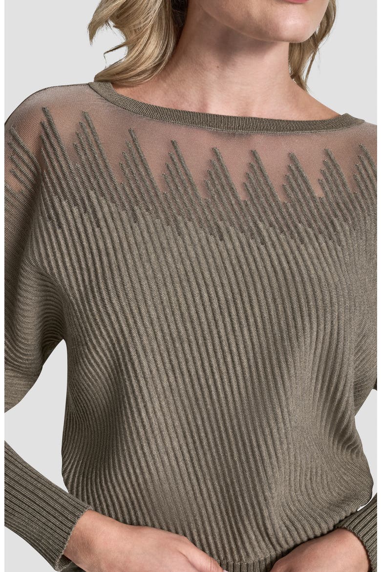 Illusion Rib Boatneck Sweater, Alternate, color, CITY TAUPE HEATHER