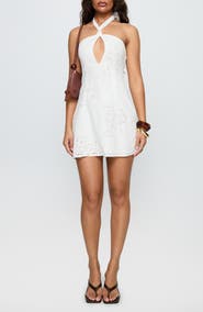 Princess Polly Since Way Back Floral Halter Minidress