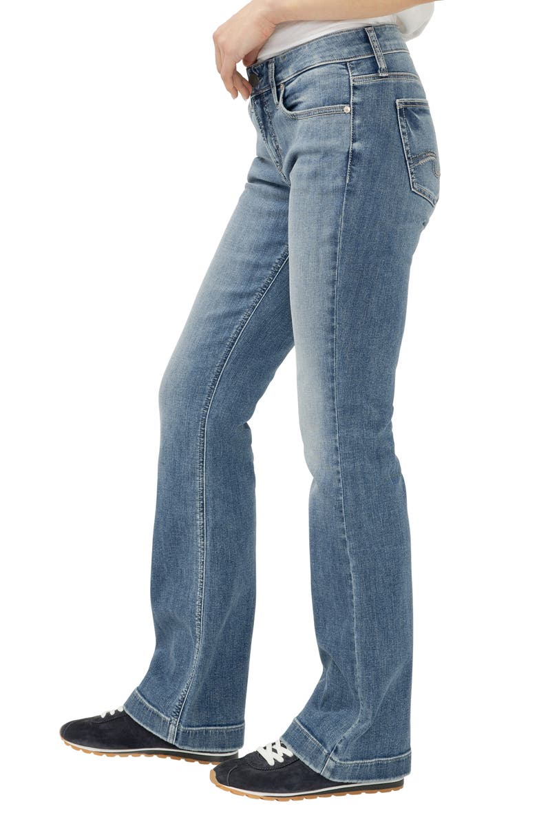 Silver Jeans Co. Elyse Curvy Mid Rise Bootcut Jeans, Alternate, color, 