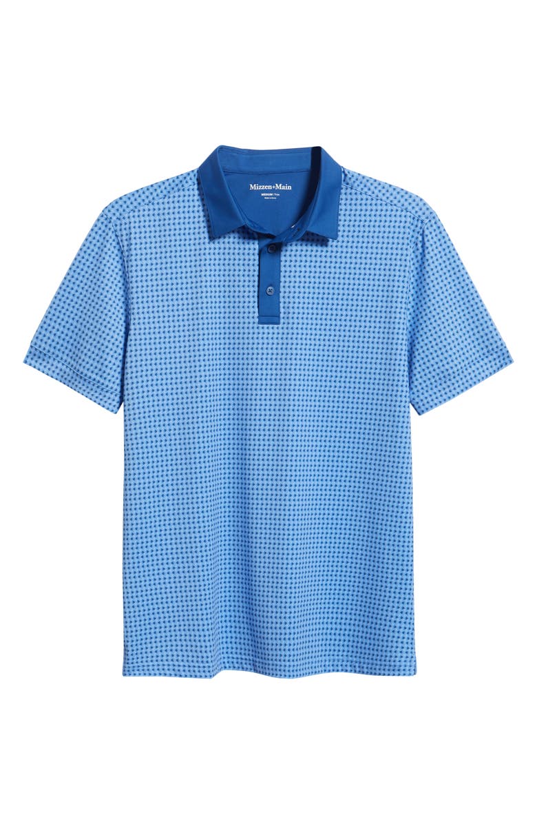 Mizzen+Main Versa Trim Fit Neat Floral Golf Polo, Alternate, color, Provence Current