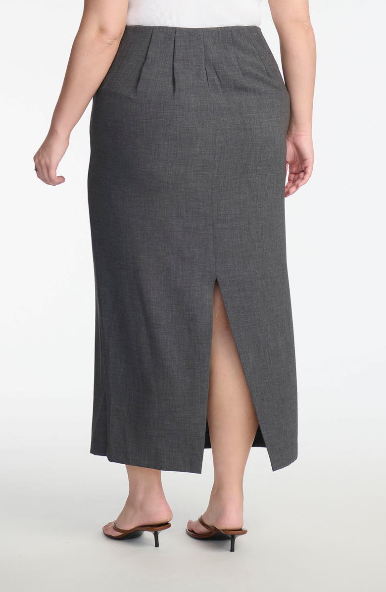 ELOQUII Button Front Maxi Skirt, Alternate, color, 