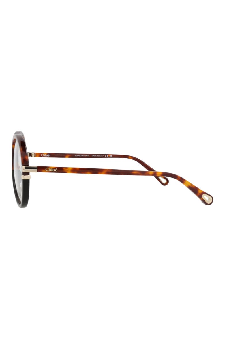 54mm Round Optical Glasses, Alternate, color, HAVANA HAVANA TRANSPARENT