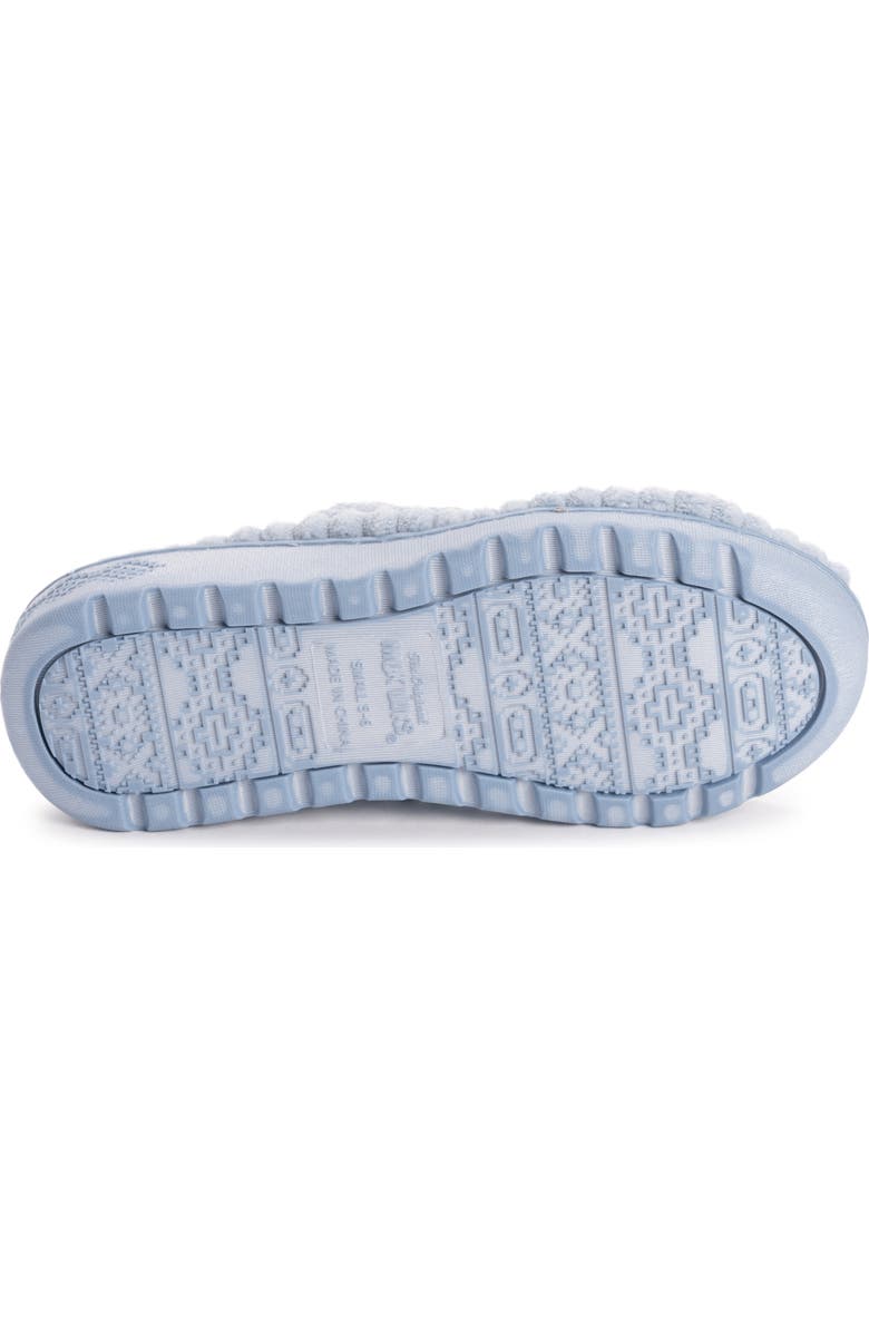 MUK LUKS Cloud Ribbed Terry Double Strap Slide Slipper, Alternate, color,
