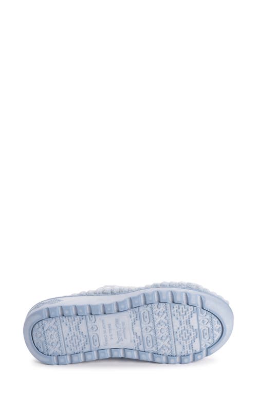 Muk Luks Cloud Ribbed Terry Double Strap Slide Slipper In Cloud