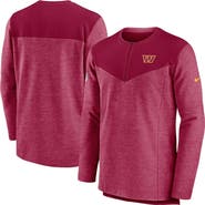 Nike Men's Nike Burgundy Washington Commanders Sideline Lockup Performance Quarter-Zip Top