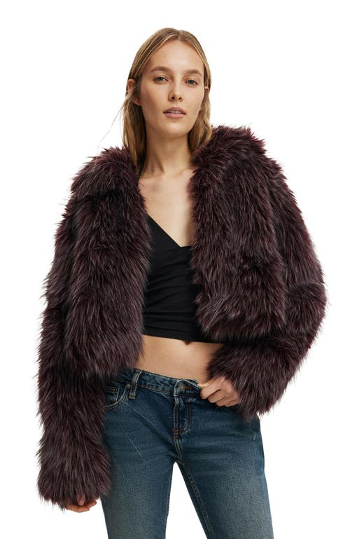 Cotton On Gigi Faux Fur Jacket In Brown