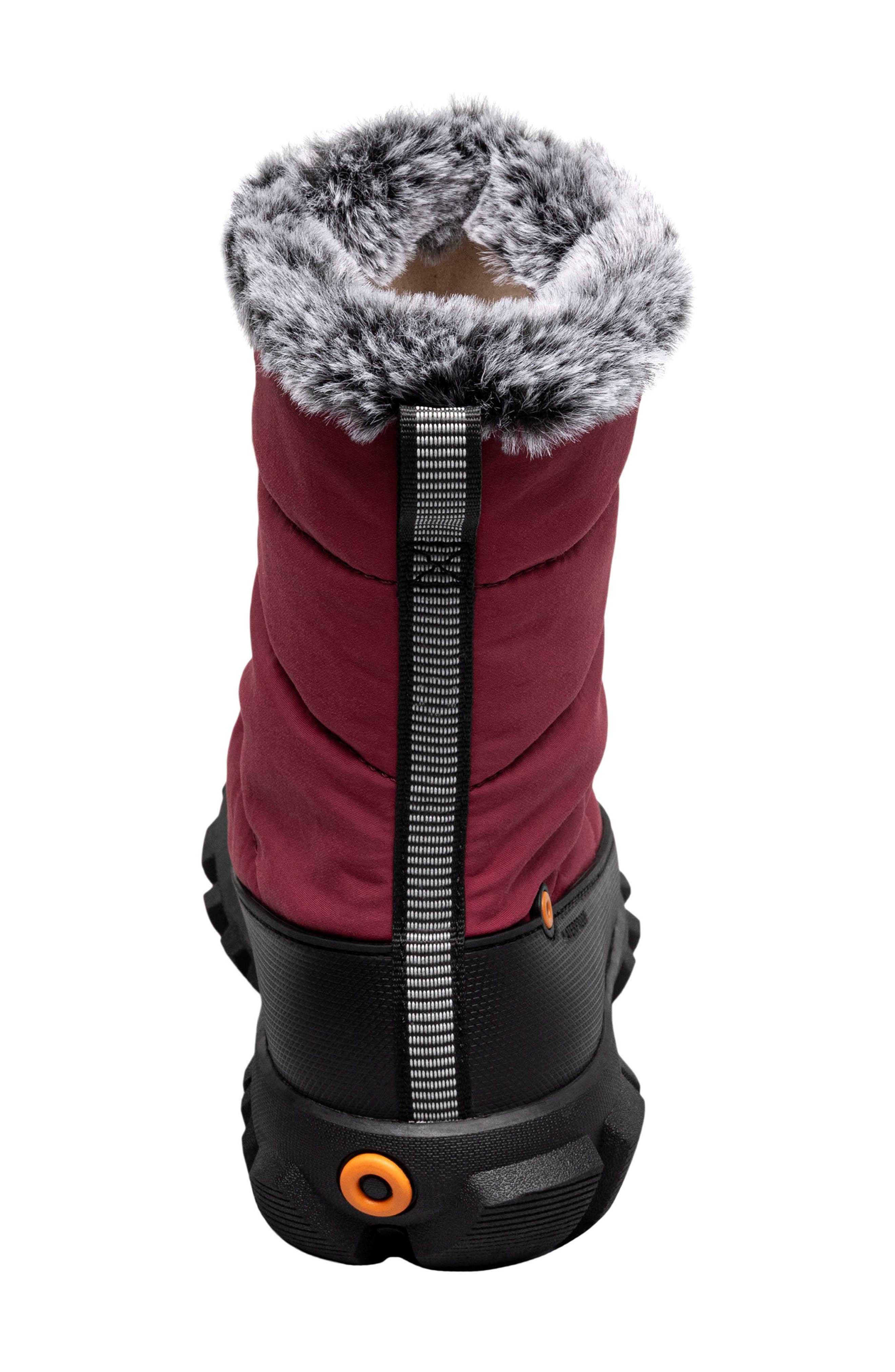Bogs Cedar Quilted Waterproof Boot, Alternate, color, Garnet