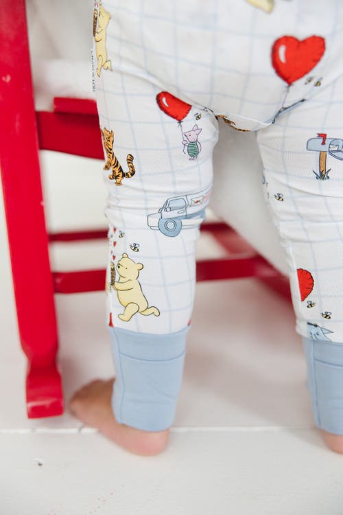 Shop Charlie Lou Baby ® Valentine's Day Winnie The Pooh Hundred Acre Love Letters Double Zipper Convertibl In White