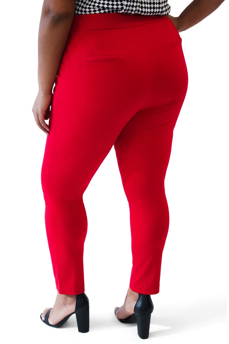 Compression Skinny Pants, Alternate, color, RED