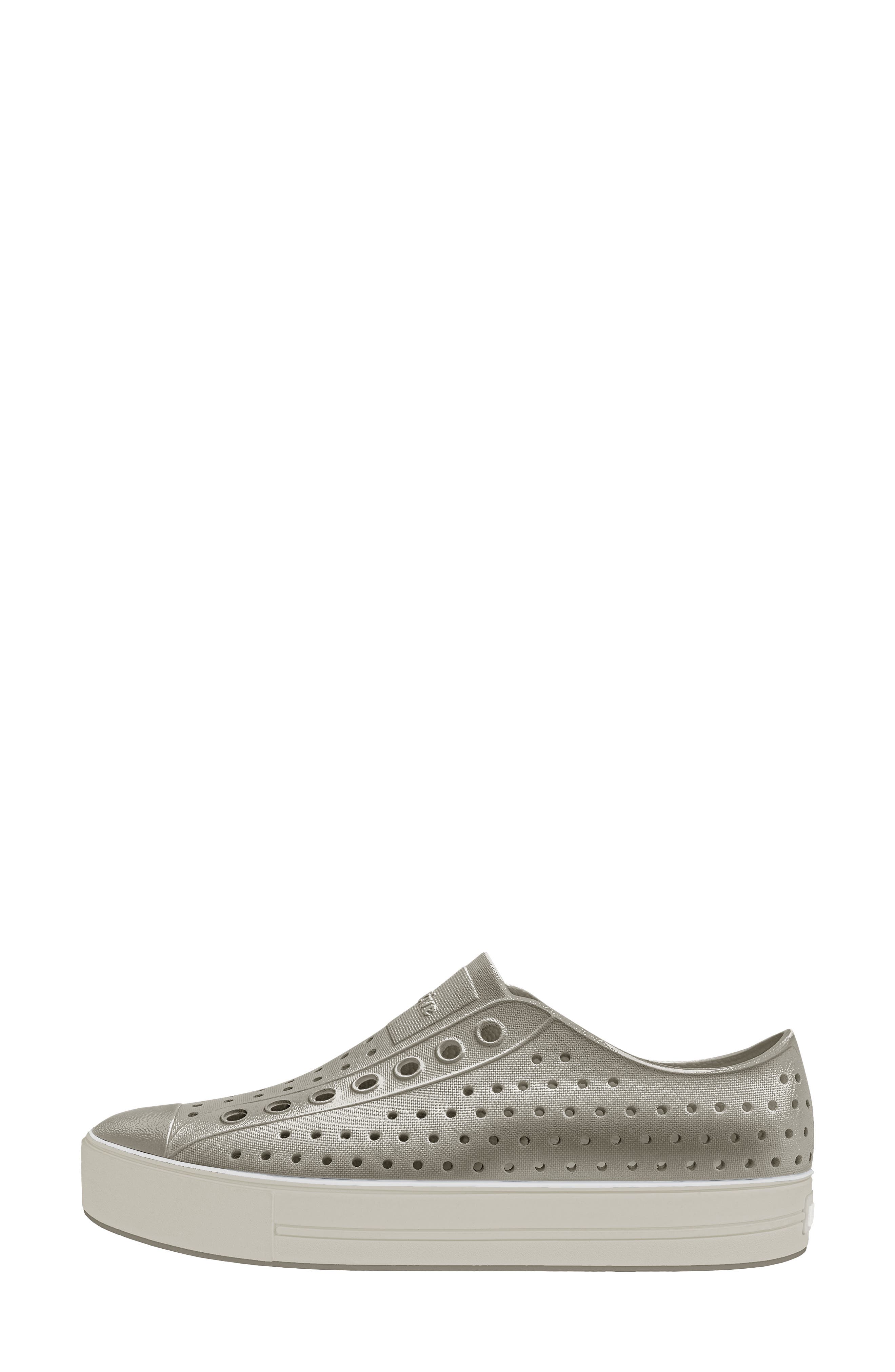 Jefferson Arc Metallic Slip-On Sneaker, Alternate, color, SILK GREY METALLIC/ SILK GREY