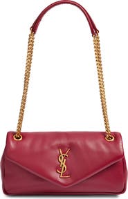 Saint Laurent Calypso Lambskin Leather Shoulder Bag