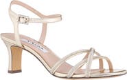 Nina Bobby Embellished Ankle Strap Sandal