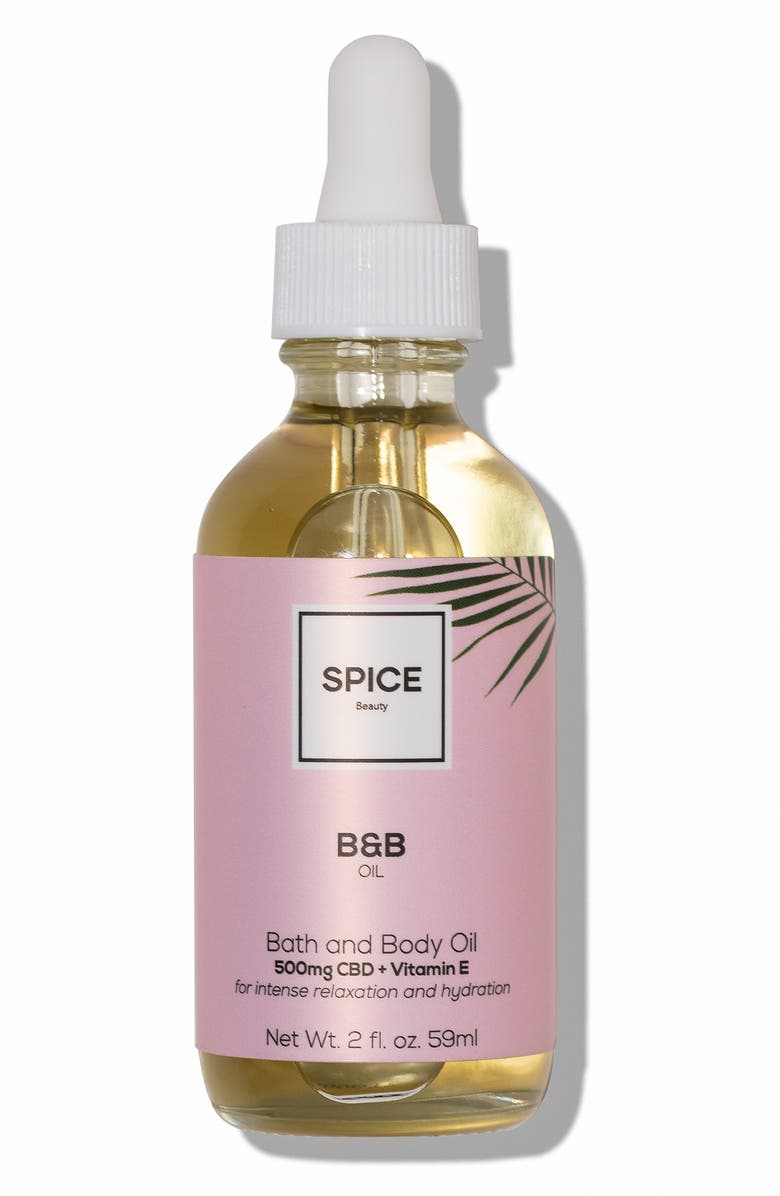 Spice Beauty Bath & Body Oil with CBD, Main, color, 