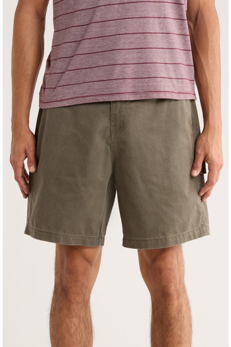 Big Timer Carpenter Shorts, Main, color, TEA LEAF FADED WASH