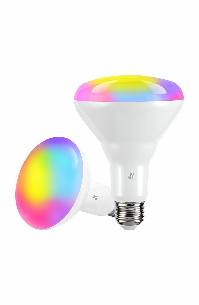 JONATHAN Y Smart BR30 Dimmable Light Bulb - Dimmable Color Changing LED; Compatible with Alexa and Google Home Assistant, No Hub Required, Main, color, White