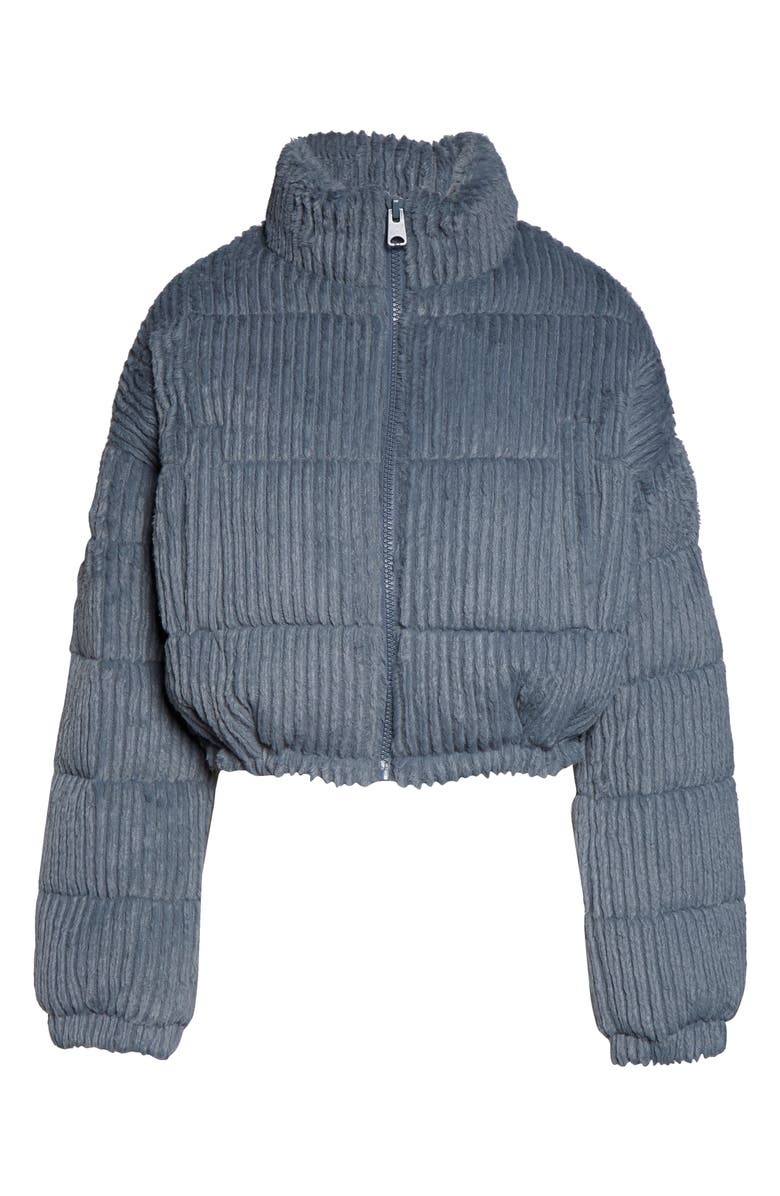 BDG Urban Outfitters Fluffy Corduroy Crop Puffer Jacket, Alternate, color,