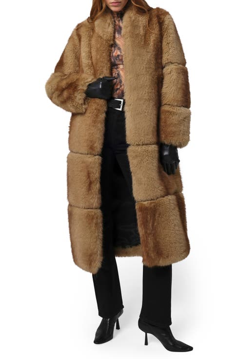 Sylke Pluche™ Faux Mink Longline Coat