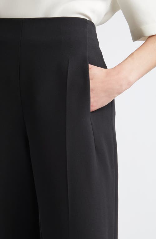 Fforme Maud High-rise Silk Cady Wide-leg Pants In Black