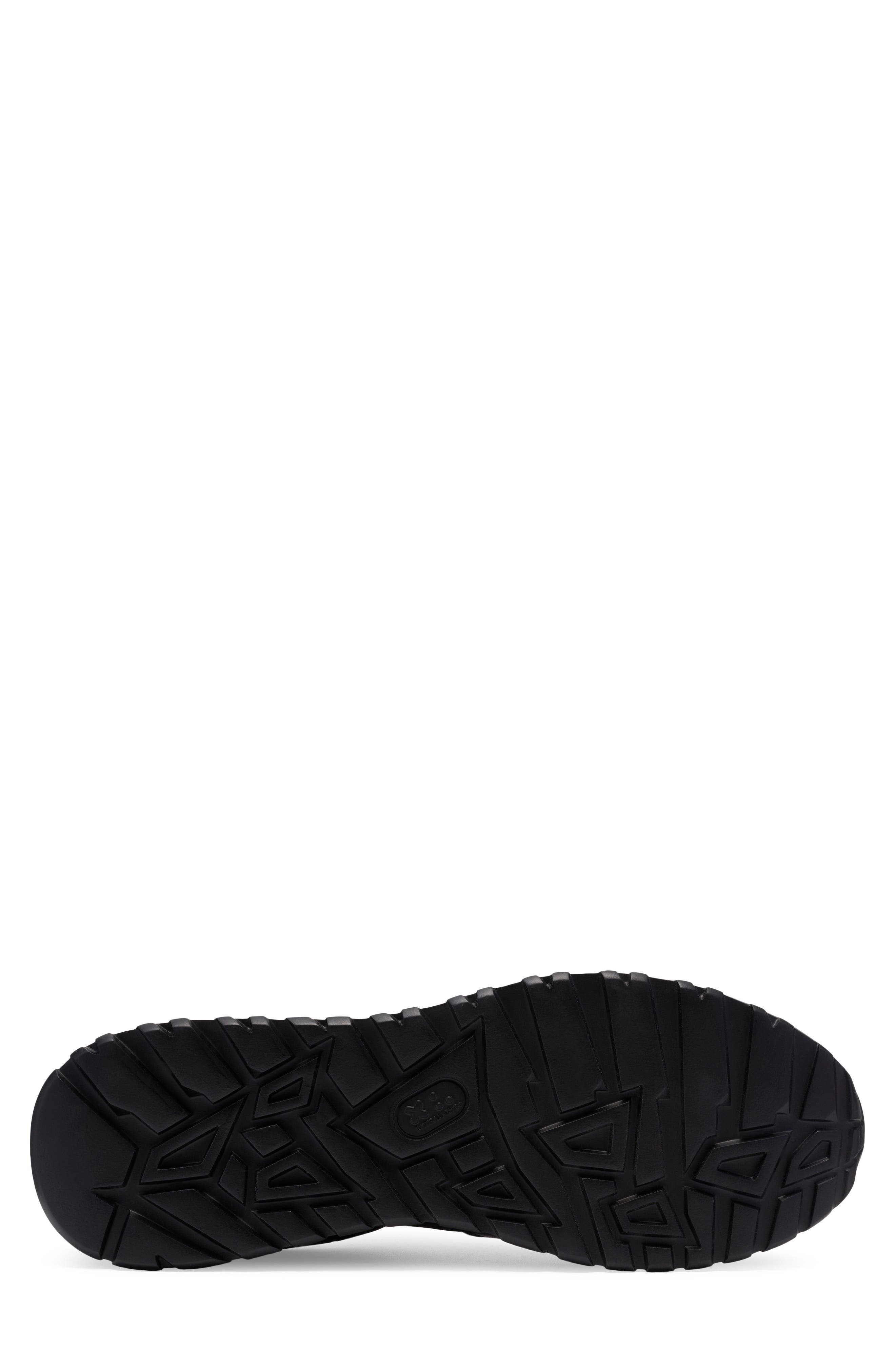 Clarks<sup>®</sup> Radwell Lace-Up Leather Sneaker, Alternate, color, Black Leather