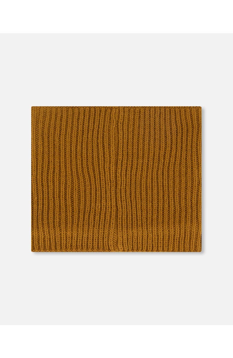 Deux par Deux Baby Boy Mid-Season Knit Neck Warmer, Main, color, Brown Pecan