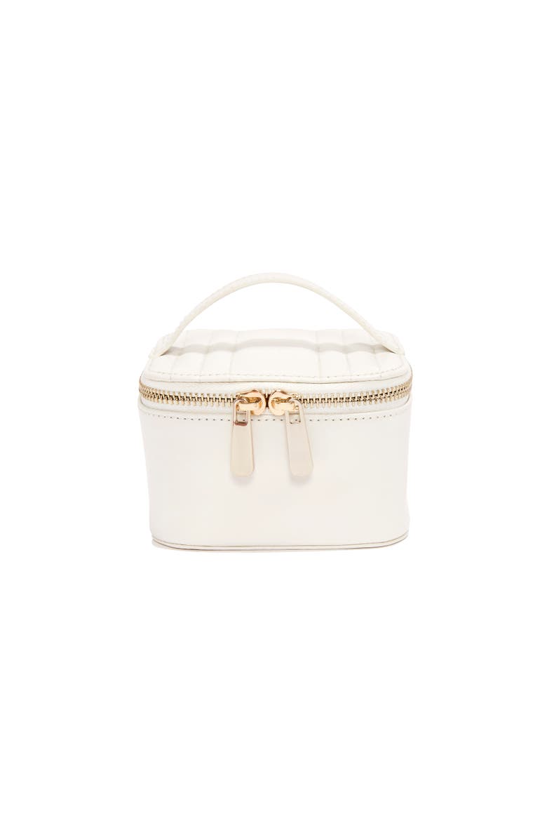 WOLF Maria Zip Jewelry Cube, Main, color, White