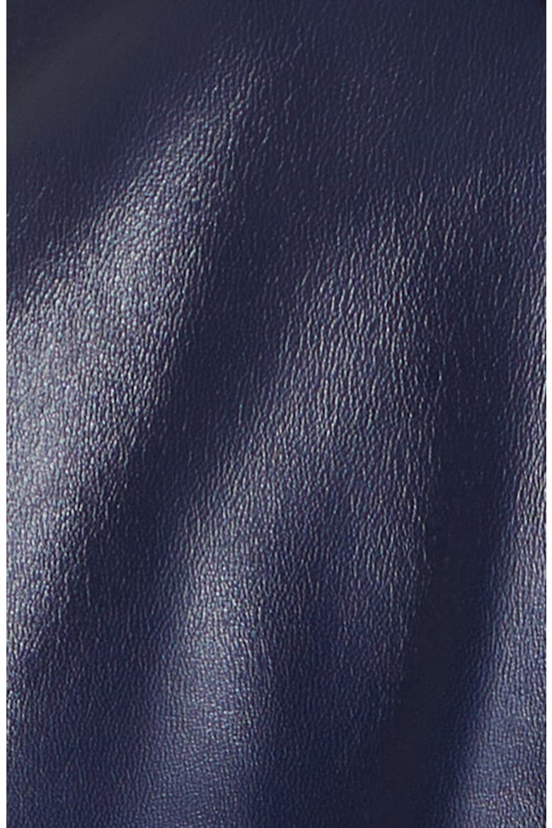 3B Leather Polo Hoodie, Alternate, color, 4100 DARK NAVY