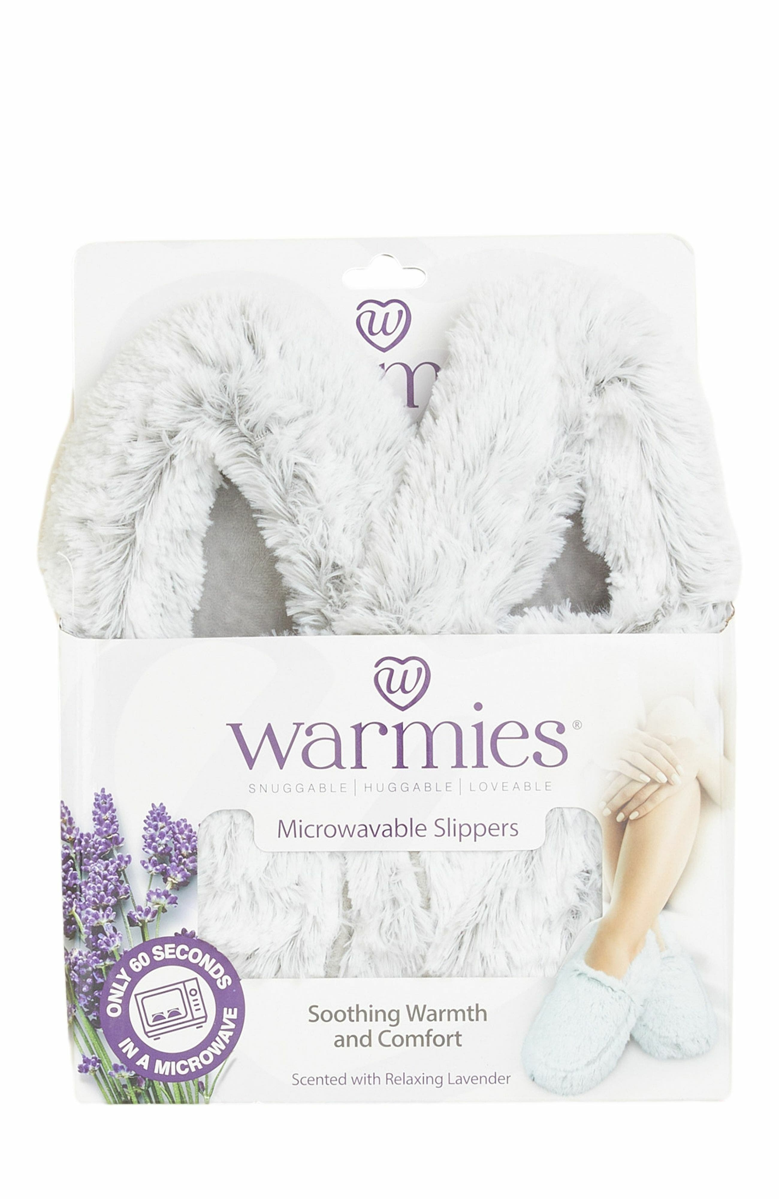 Warmies Marshmallow Plush Slippers, Alternate, color, 