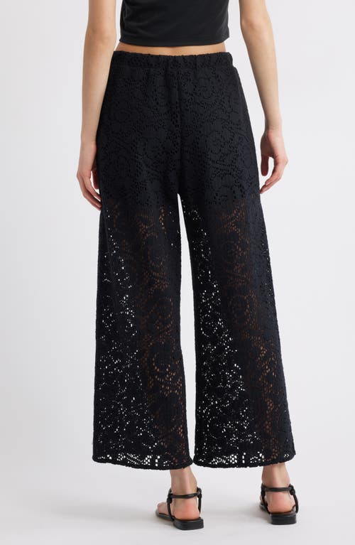 NATION LTD NATION LTD LINNEY SEMISHEER LACE ANKLE PANTS